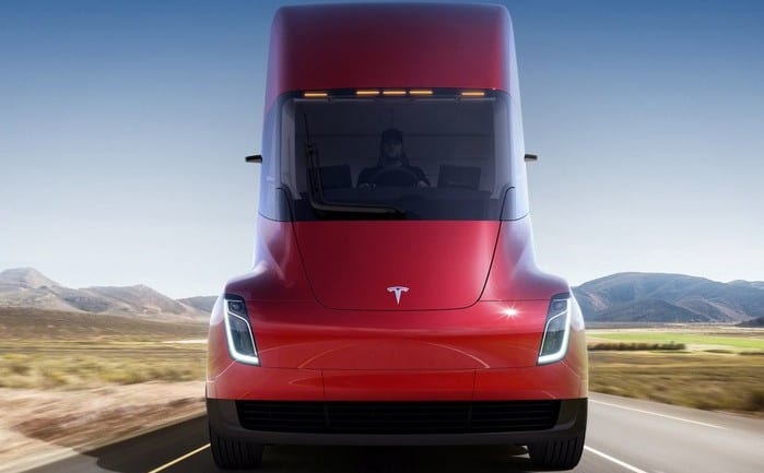 concept for Tesla's semi electric commercial truck