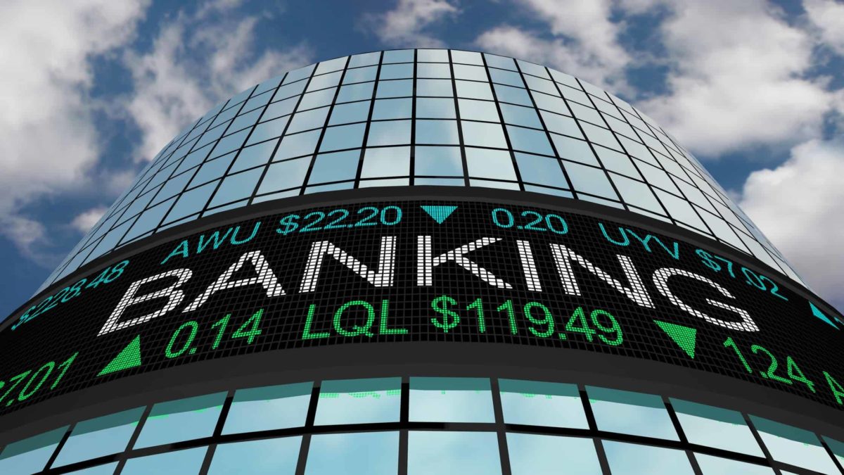 city building with banking share prices, anz share price