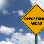 Macquarie shre price asx share price opportunity represented by road sign saying opportunity ahead