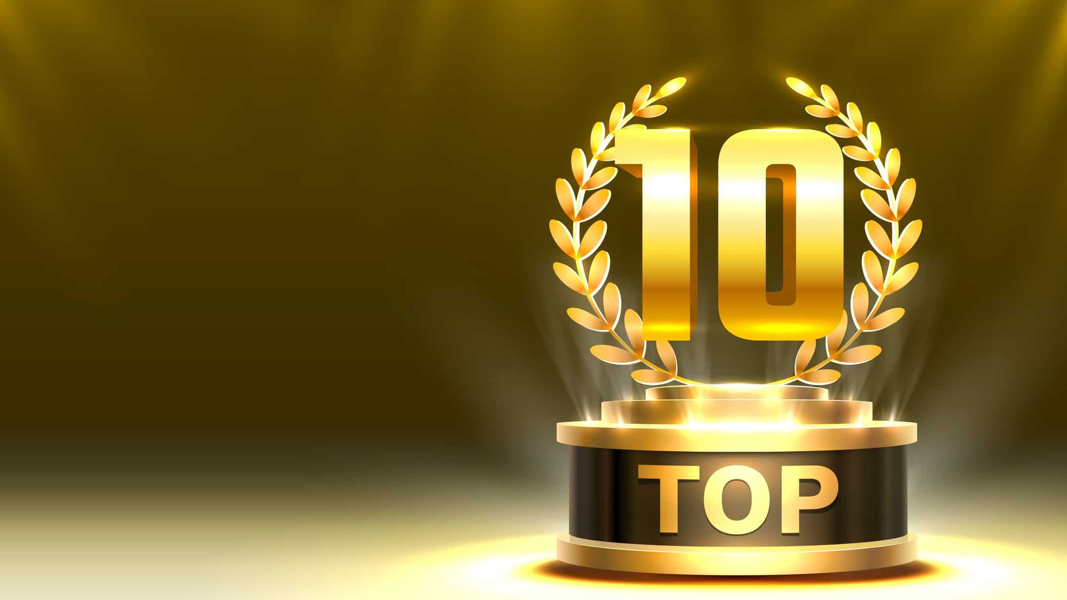 trophy depicting top 10, asx 200 shares