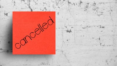 Dividend payment cancelled
