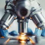 research with microscope