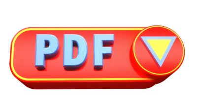 The letters PDF on a red banner with a down arrow representing falling Nitro Software share price