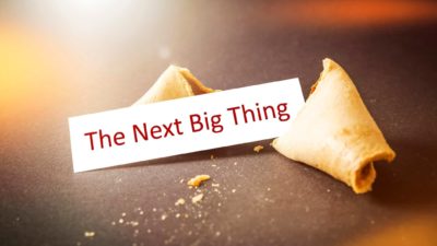 fortune cookie opened with note stating next big thing signifying next asx shares to buy
