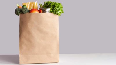 paper bag filled with fresh food representing marley spoon share price