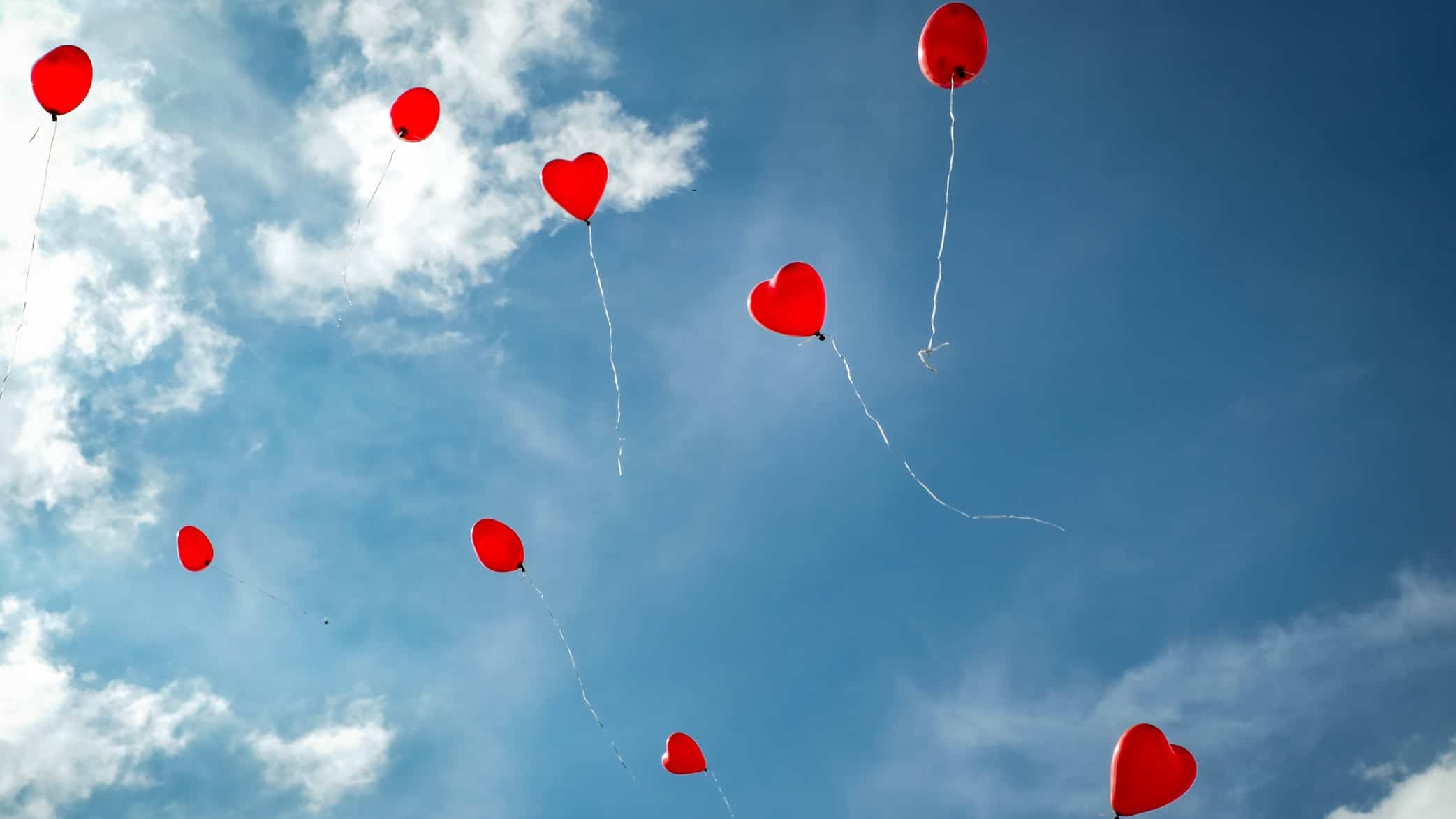 heart shaped balloons flying in the air representing Cardiex share price