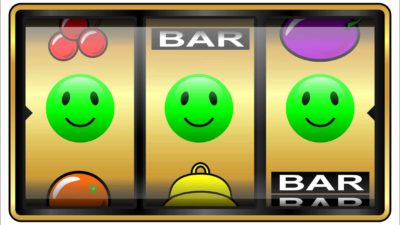 rising leisure asx share price represented by three happy faces on slot machine