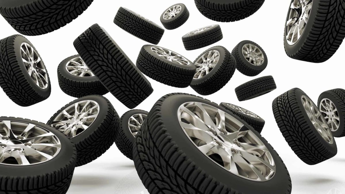 tyres and wheels bouncing about, indicating a positive share price