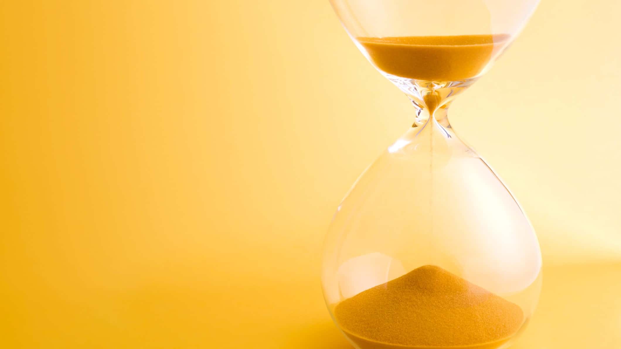 asx share price deadline represented by egg timer running low