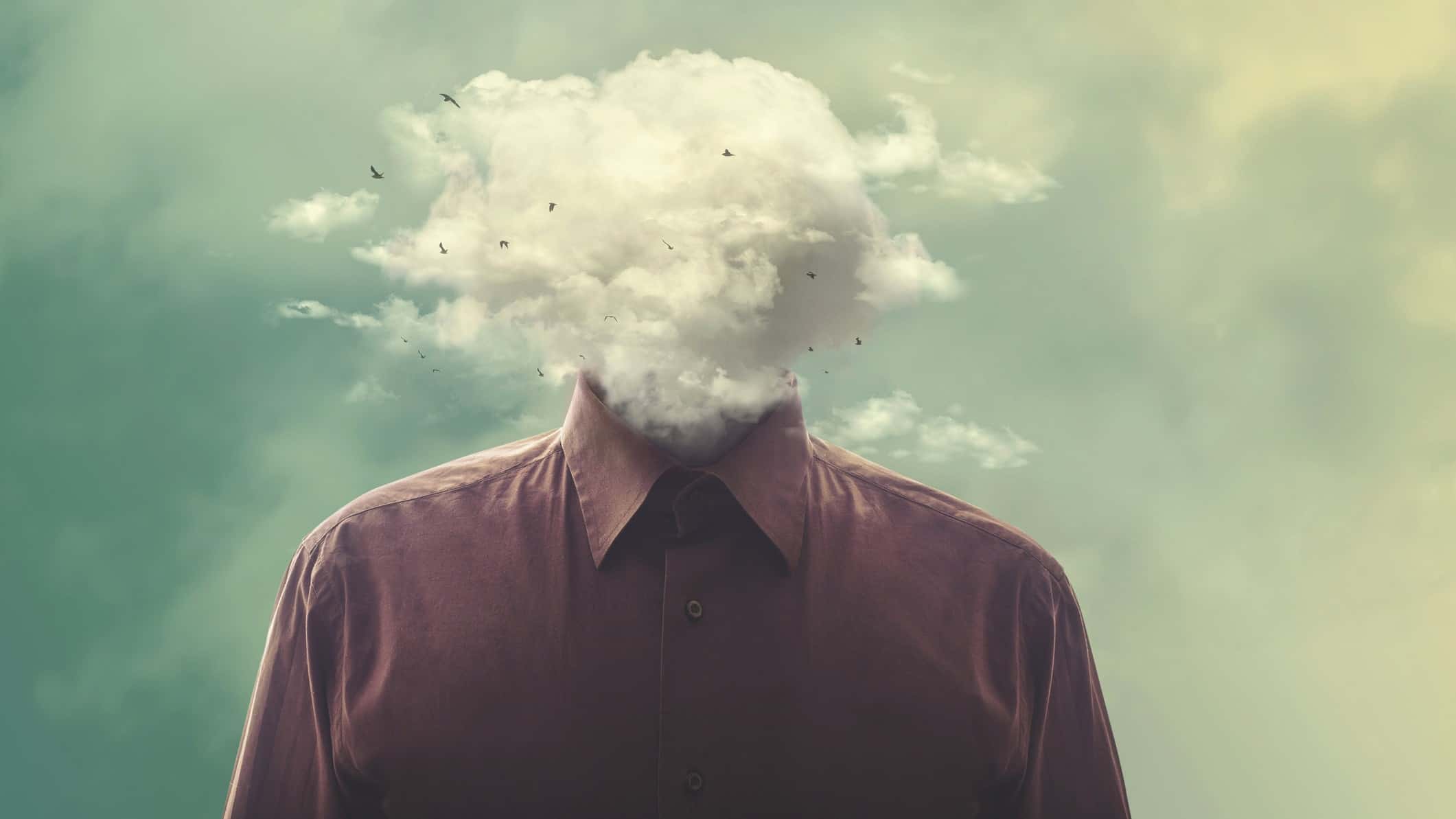 investors buying asx shares with high pe ratios represented by man with cloud for head