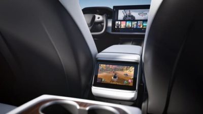 Tesla's new Model S interior.
