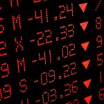 digital screen of Index, Stock, ASX, Ecomony