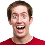 rising asx share price represented by investor with look of happy surprise