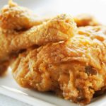 Pieces of fried chicken.