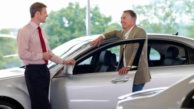 Car sale at a dealership