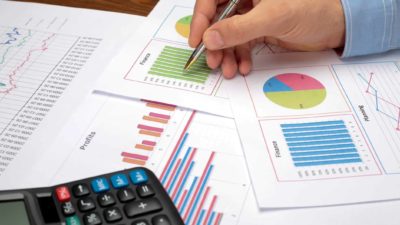 A balance sheet and calculator for assessing a company or individual's financial position