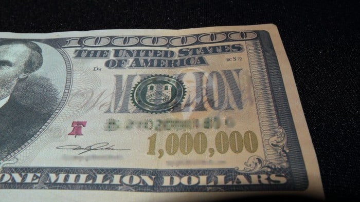 one million dollar US note