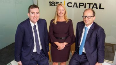 1851 Capital's Martin Hickson, Mary-Ann Baldock, and Chris Stott