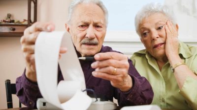 old people considering retirement funds