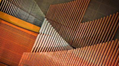 layers of Copper pipes