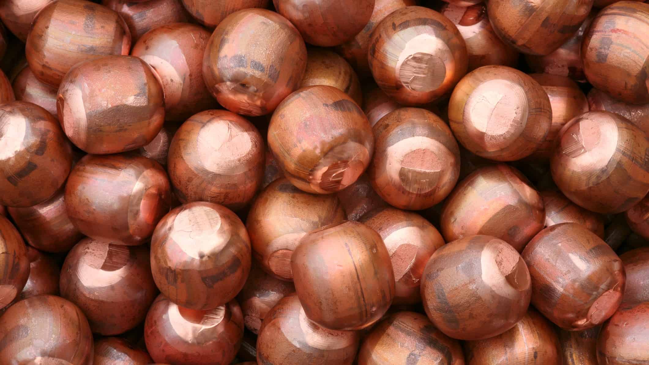 Copper balls.