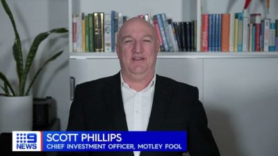 Screenshot from a media appearance ofScott Phillips on Nine News