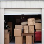 self-storage warehouse with boxes