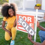 young couple buying a house