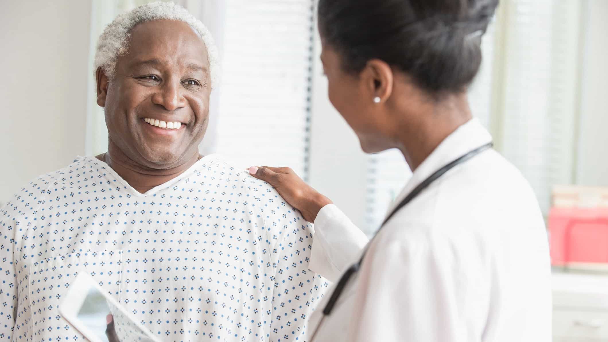 patient with doctor, medical company, medical insurance