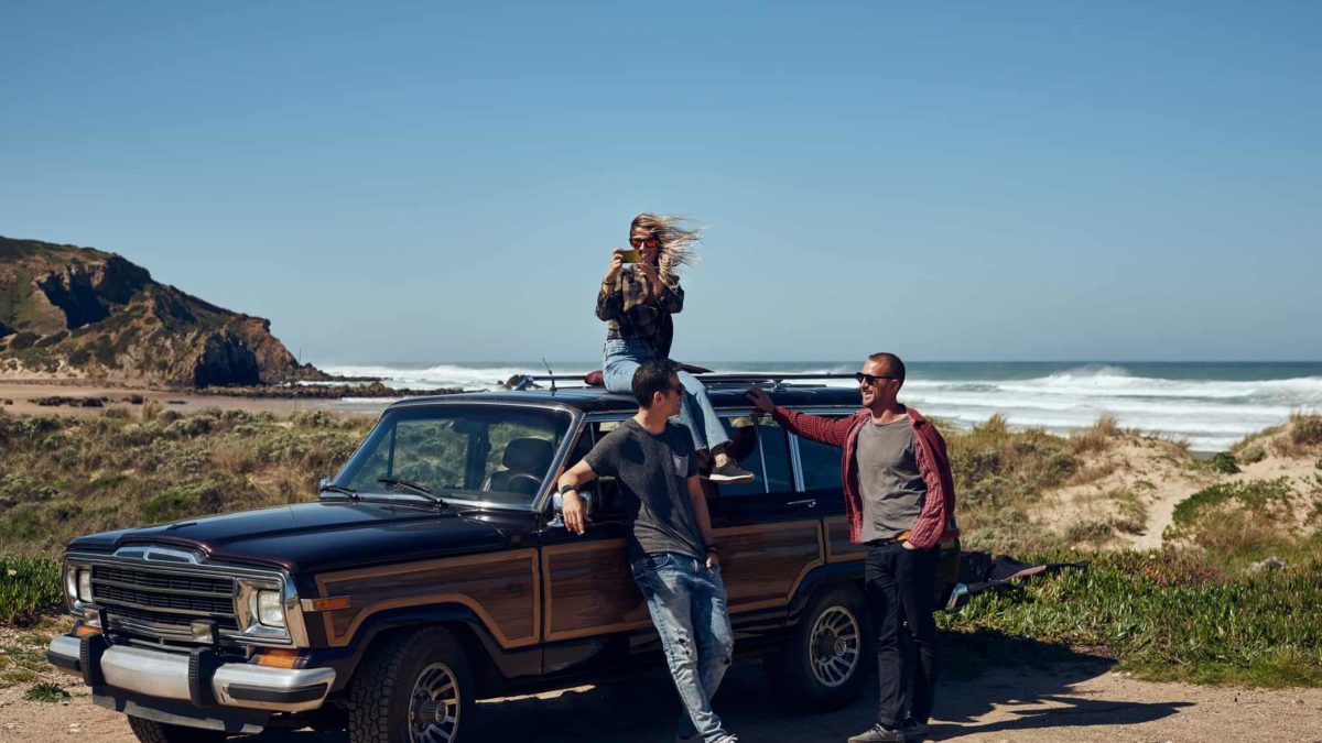 group of friends enjoying themselves near their ARB 4wd vehicle