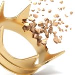 graphic image of a crown dropping on its side and shattering