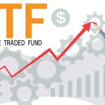 ETF with a rising arrow.