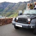 Friends in a 4WD.
