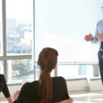 CEO of a company talking.