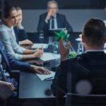 CEO leading a board meeting.