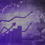 stock chart growth background