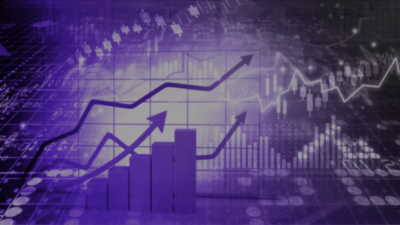 stock chart growth background