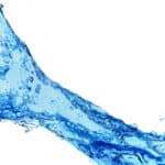 Arm made of water giving a thumbs up.