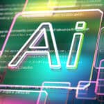 AI text on digital display.
