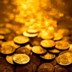 Gold coins.