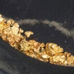 A group of gold nuggets.