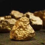 Gold rocks.