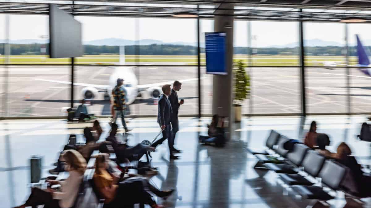 View of an airport.