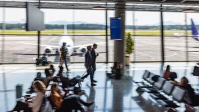 View of an airport.