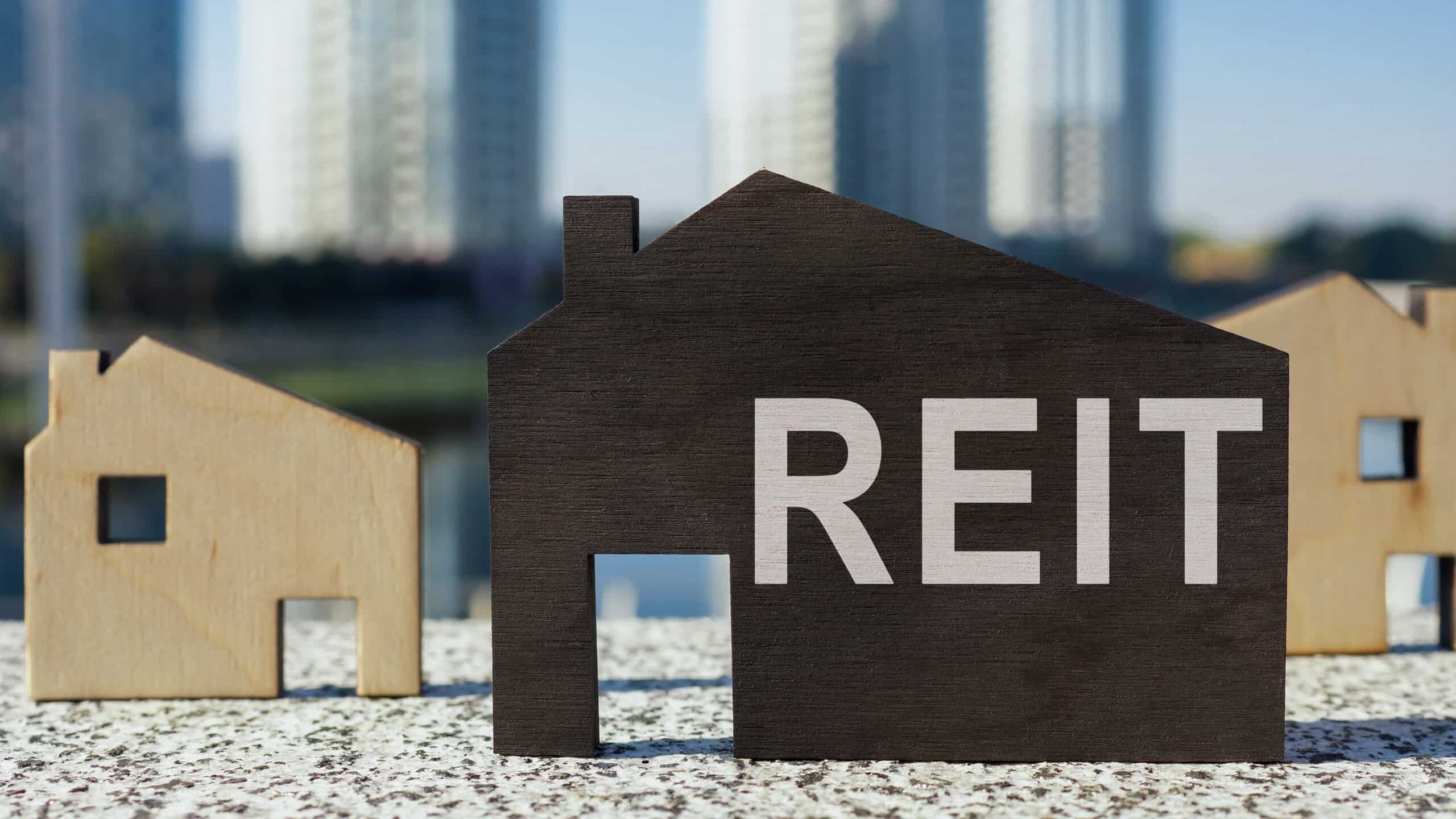 House models with REIT written on one.